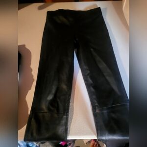 Theory Sleek Leather Leggings